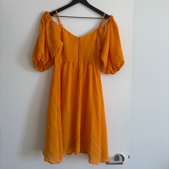 Anthropologie, Moulinette Soeurs Yellow Cold Shoulder Dress, XS - Picture 6 of 15